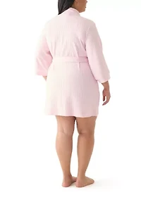 Plus Waffle Wrap Robe