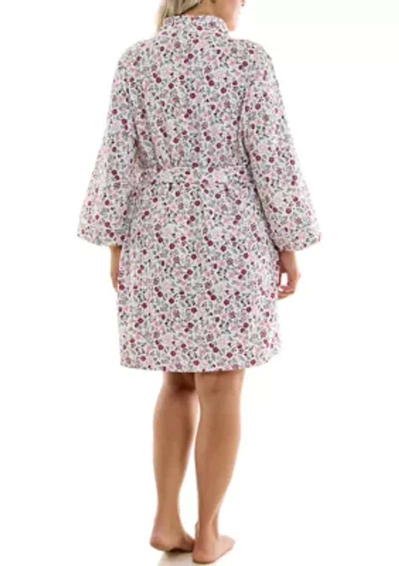 Plus Waffle Wrap Robe