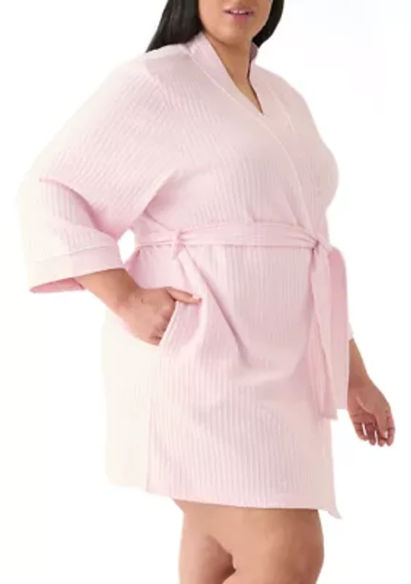 Plus Waffle Wrap Robe