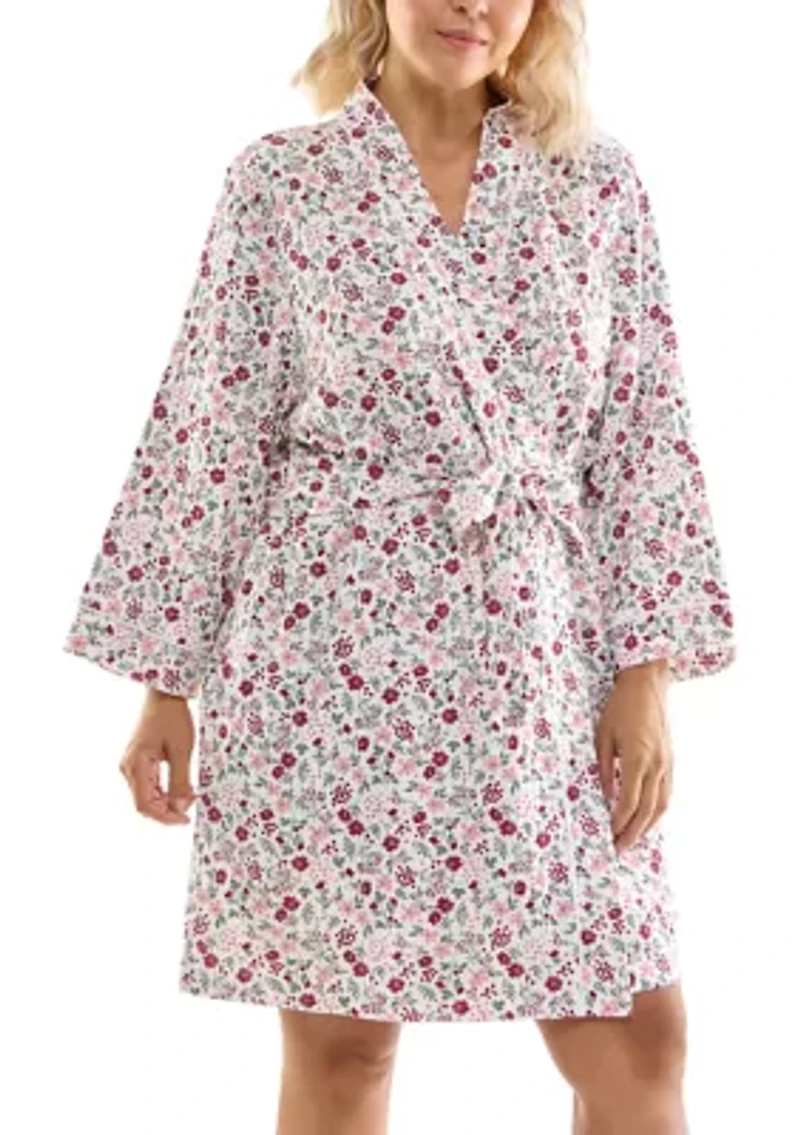 Plus Waffle Wrap Robe