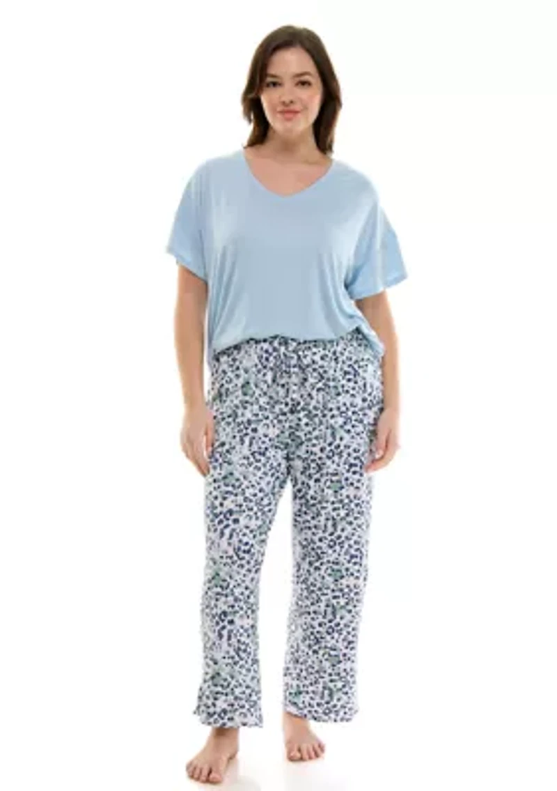 Plus Lush Luxe Capri Pajama Pants