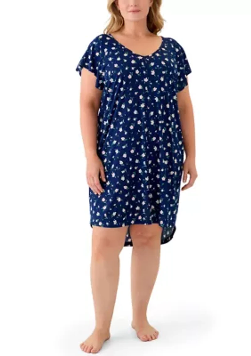 Plus Short Sleeve Nightie