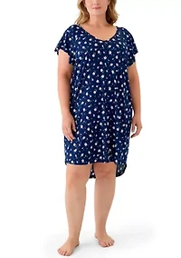 Plus Short Sleeve Nightie