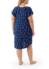 Plus Short Sleeve Nightie