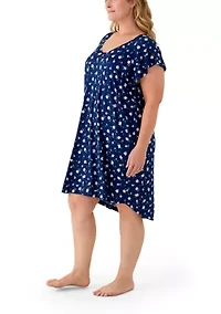 Plus Short Sleeve Nightie