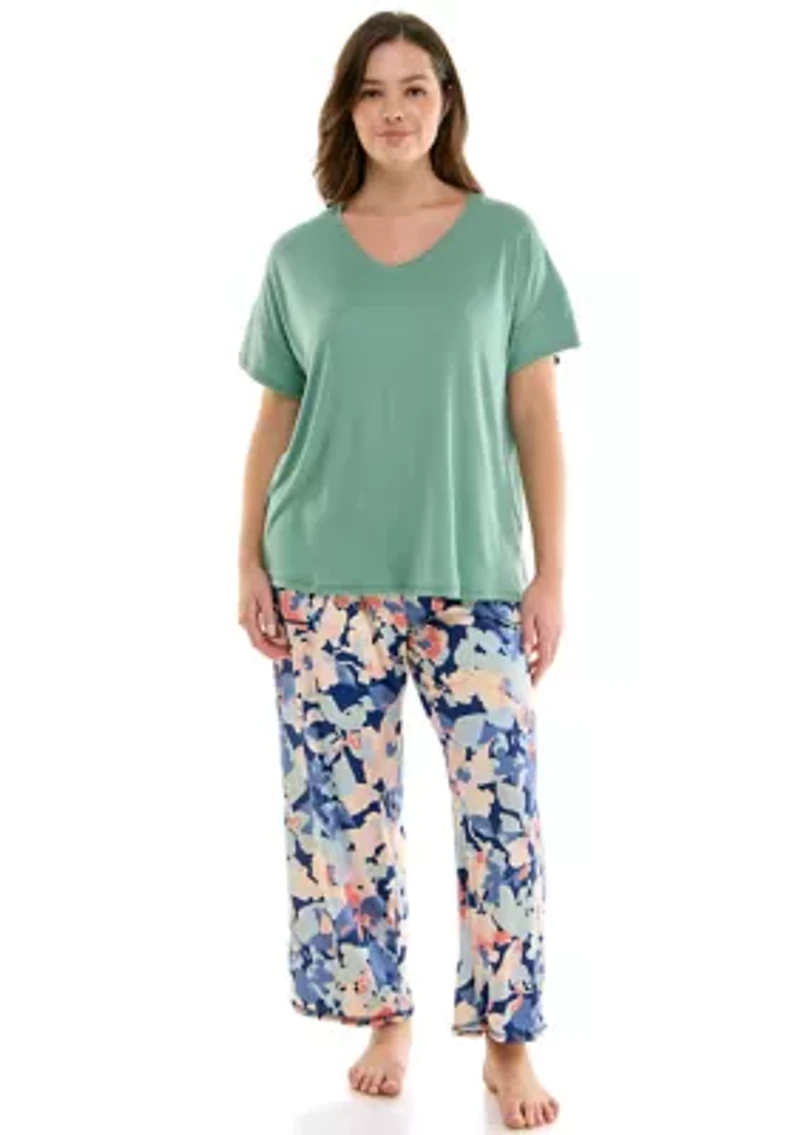 Plus Short Sleeve Lush Luxe Sleep T-Shirt