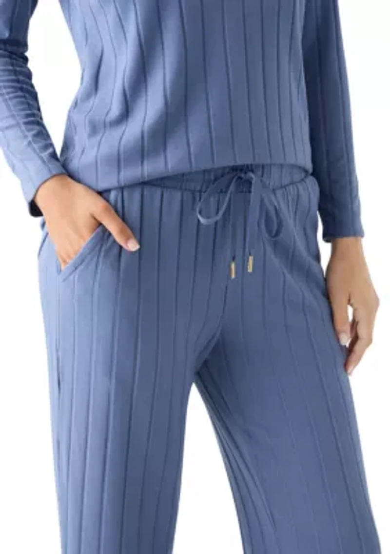Ribbed Henley Pajama Set
