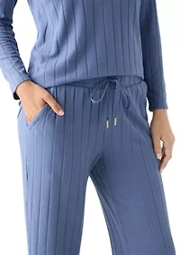 Ribbed Henley Pajama Set