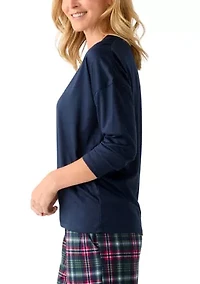 Women's Long Sleeve V-Neck Table Top