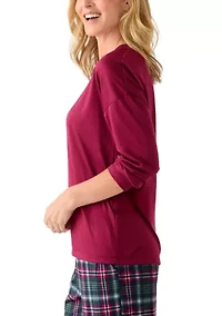 Women's Long Sleeve V-Neck Table Top