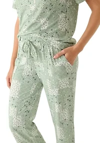 Women's Mother's Day Boxy T-Shirt and Cropped Pants Sleep Set