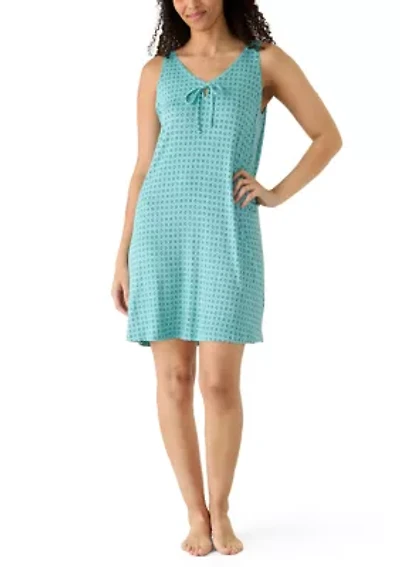 Sleeveless Tie Front Chemise