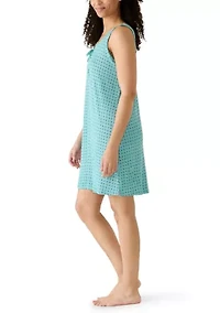 Sleeveless Tie Front Chemise
