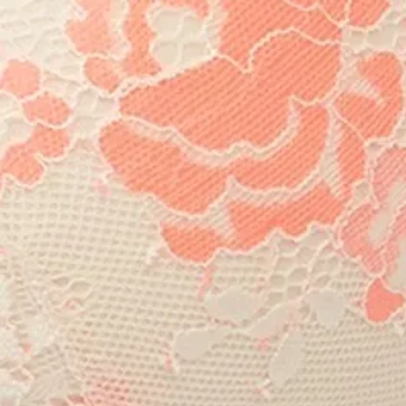 Cross Dye Lace Push Up Plunge Underwire Bra