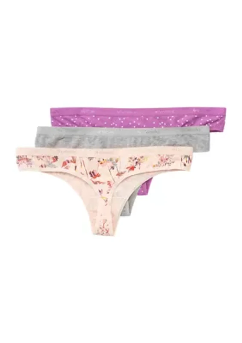 3-Pack Thongs