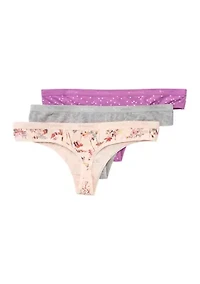 3-Pack Thongs
