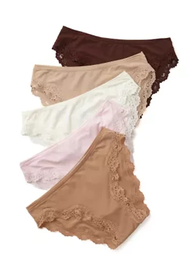 Fits Everybody Lace Bikini Panty - 5 Pack