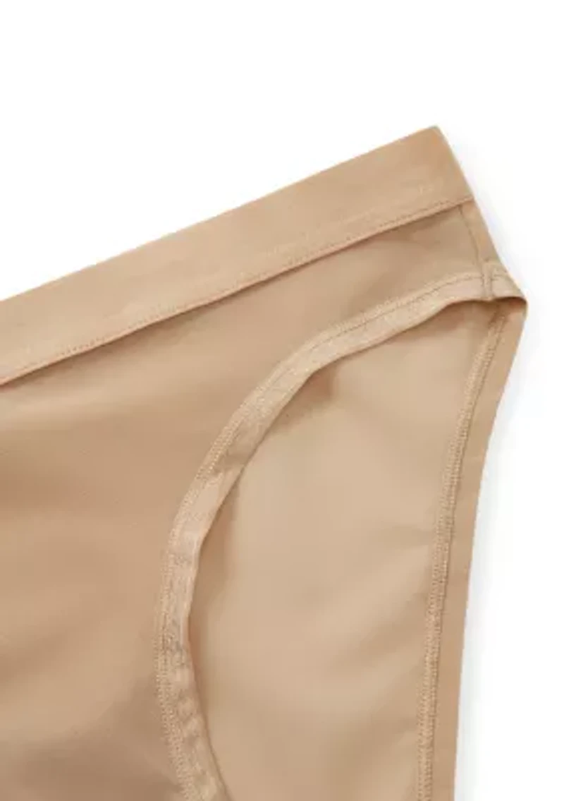 Shinetastic Mesh Bikini Panty