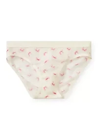 Shinetastic Mesh Bikini Panties