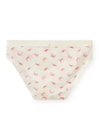 Shinetastic Mesh Bikini Panties