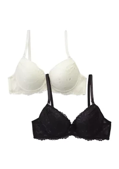 Lace Light Push Up Bra - 2 Pack
