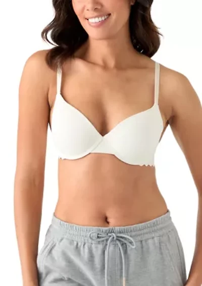 Scalloped Edge Push Up Demi Bra