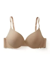 Scalloped Edge Push Up Demi Bra