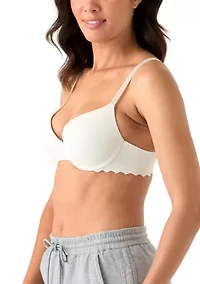 Scalloped Edge Push Up Demi Bra