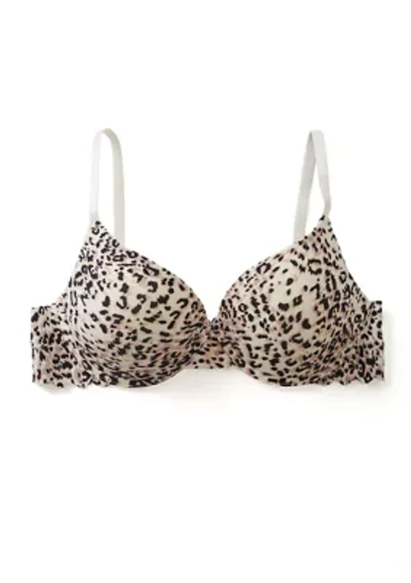 Scalloped Edge Push Up Demi Bra