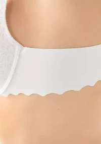 Lace Scallop Edge Front Close Push Up Bra