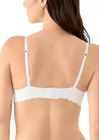 Lace Scalloped Edge Lift Wire Free Bra