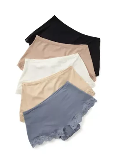 Fits Everybody Lace Boyshorts - 5 Pack