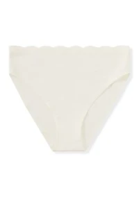 Scalloped Edge High Cut Briefs