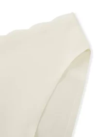 Scalloped Edge High Cut Briefs