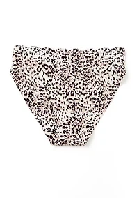 Scalloped Edge Printed High Cut Briefs