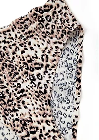 Scalloped Edge Printed High Cut Briefs