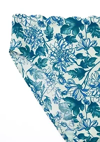 Scalloped Edge Printed High Cut Briefs
