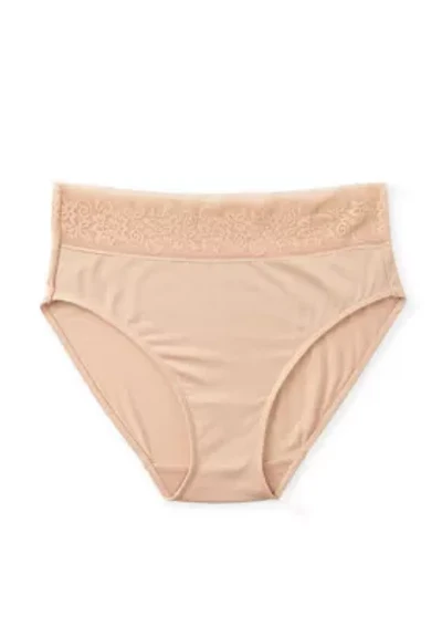 Lace Waist Soft Comfort High-Cut Brief