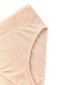 Lace Waist Soft Comfort High-Cut Brief