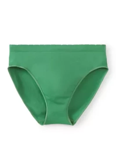 Seamless Scallop Hi-Cut Panties