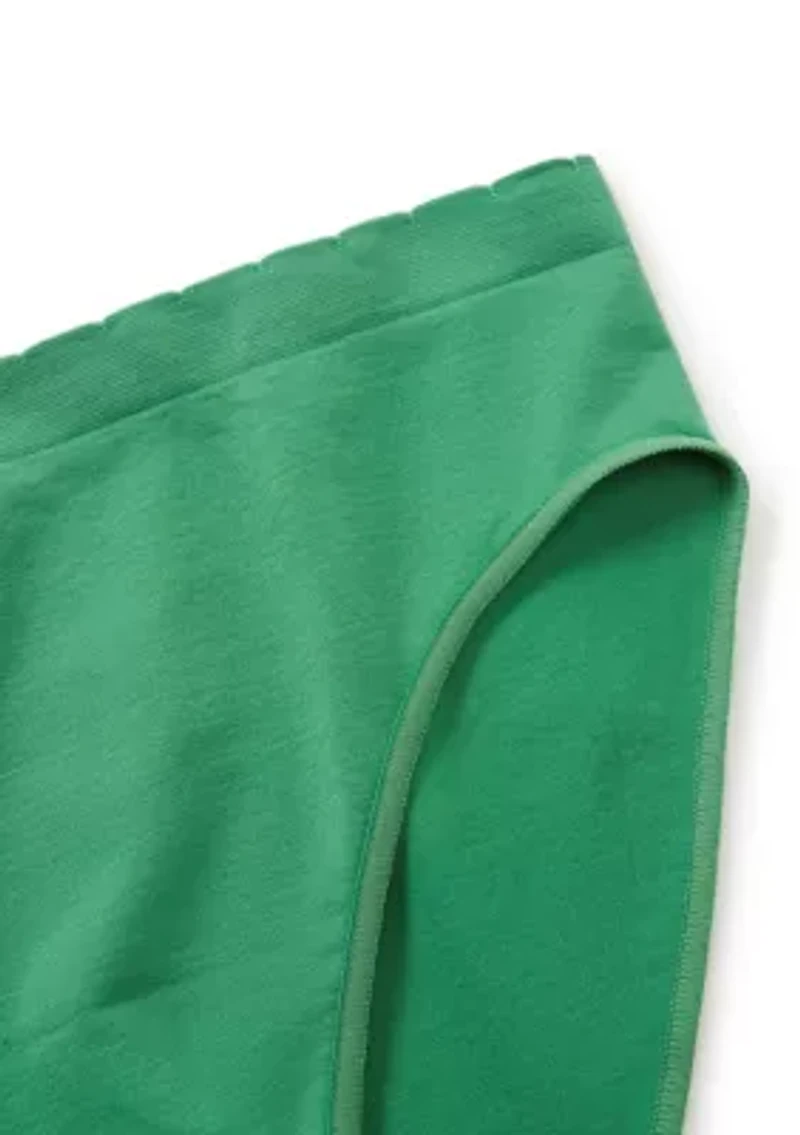 Seamless Scallop Hi-Cut Panties
