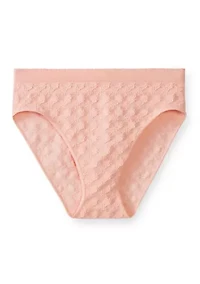 Seamless Scalloped High Cut Panties