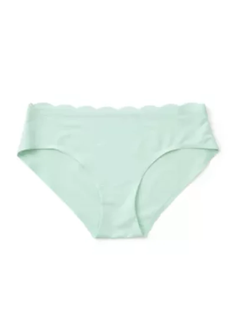 Scalloped Edge Hipster Panty