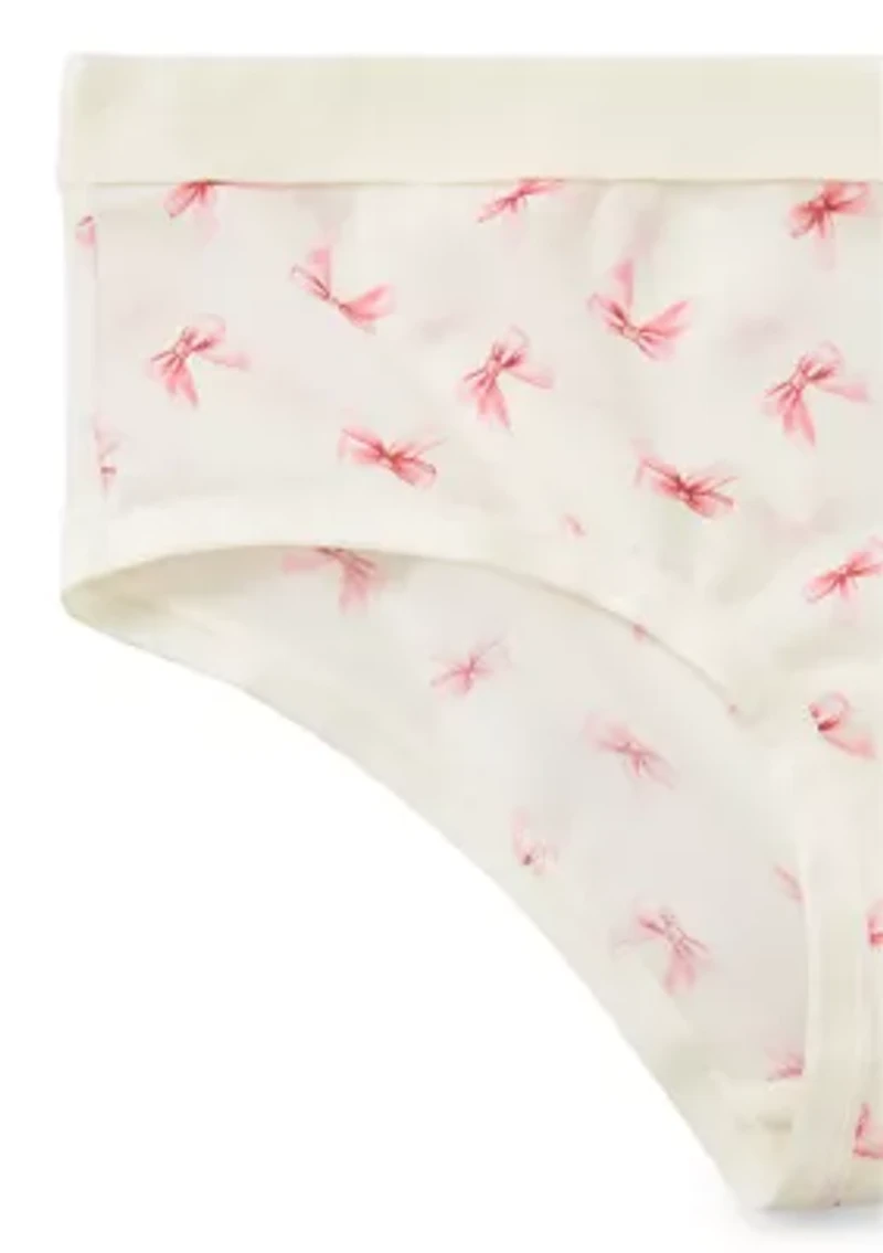 Shinetastic Mesh Hipster Panties