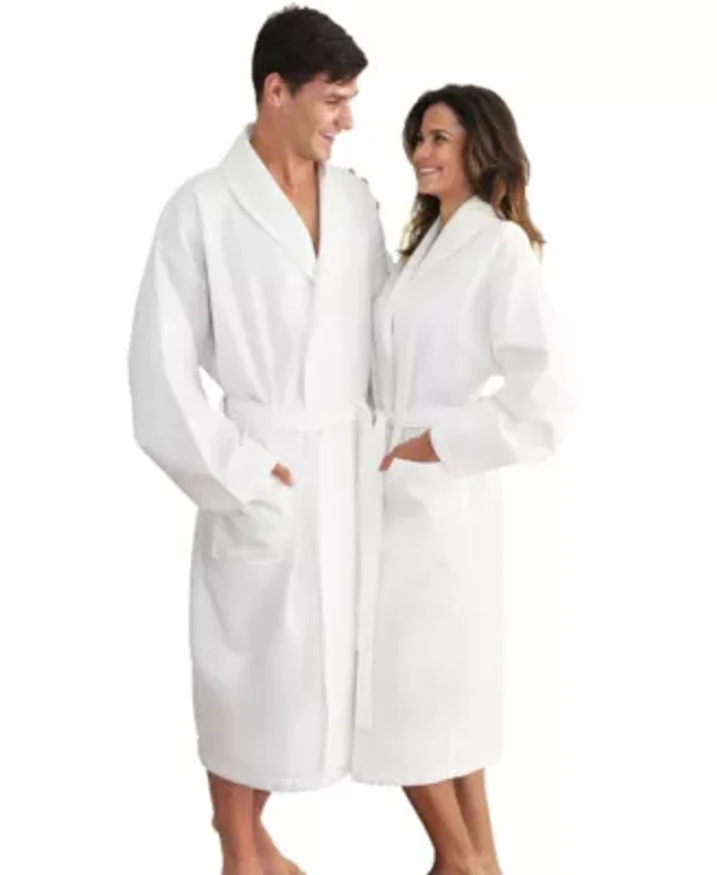 Unisex Waffle Weave Bathrobe
