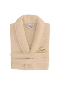 Terry Bathrobe Embroidered with Mr Design