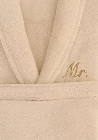 Terry Bathrobe Embroidered with Mr Design