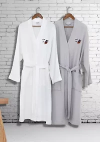 Unisex Smynra Bathrobe Embroidered with Pumpkin Head Design