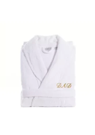 Terry Bathrobe Embroidered with Dad Design