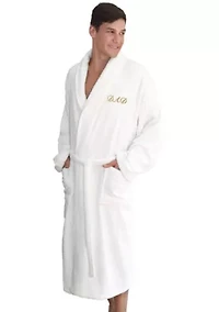 Terry Bathrobe Embroidered with Dad Design
